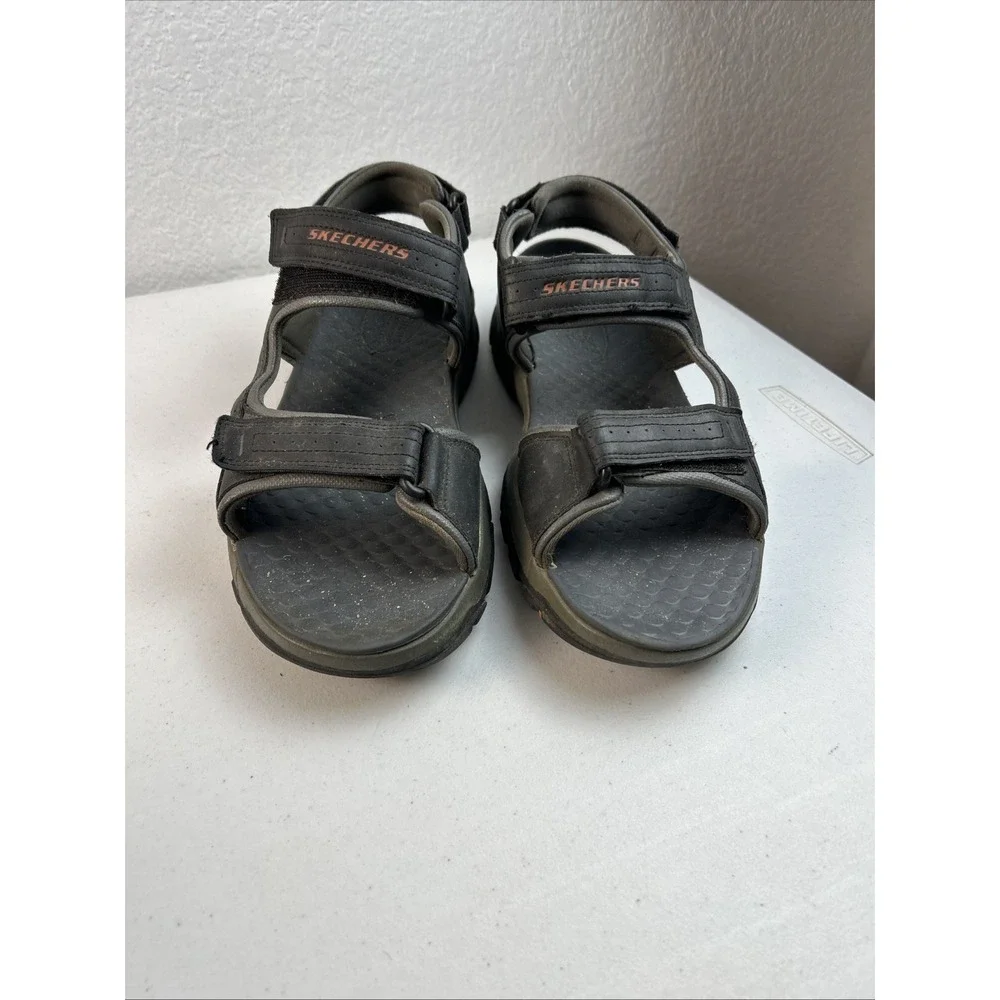 Skechers Tresmen-Garo Relaxed Fit‎ Sandals Men's Size 11 Black / Gray.